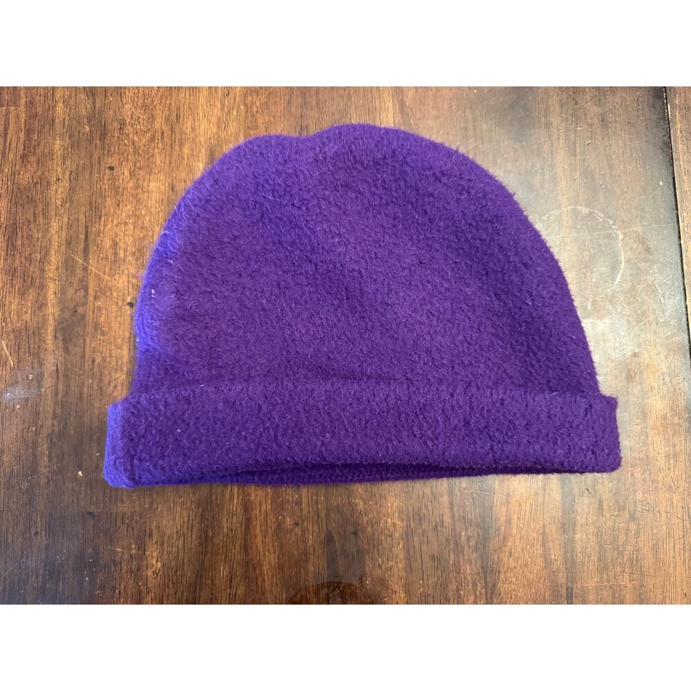 Vintage purple Turtle Fur hat beanie acrylic adult unisex one size fits most